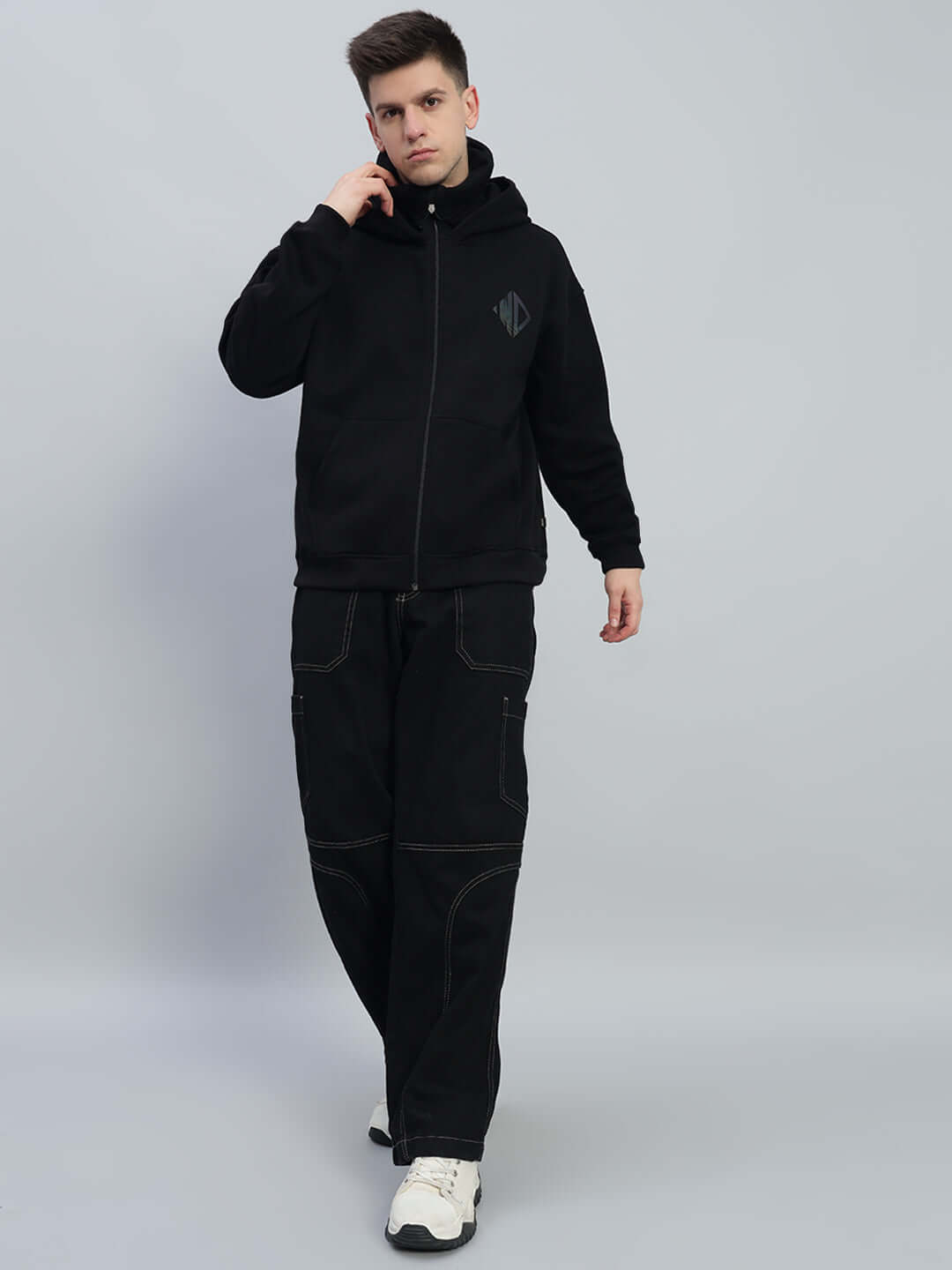 MARKSMAN OVERSIZED HOODIE BLACK