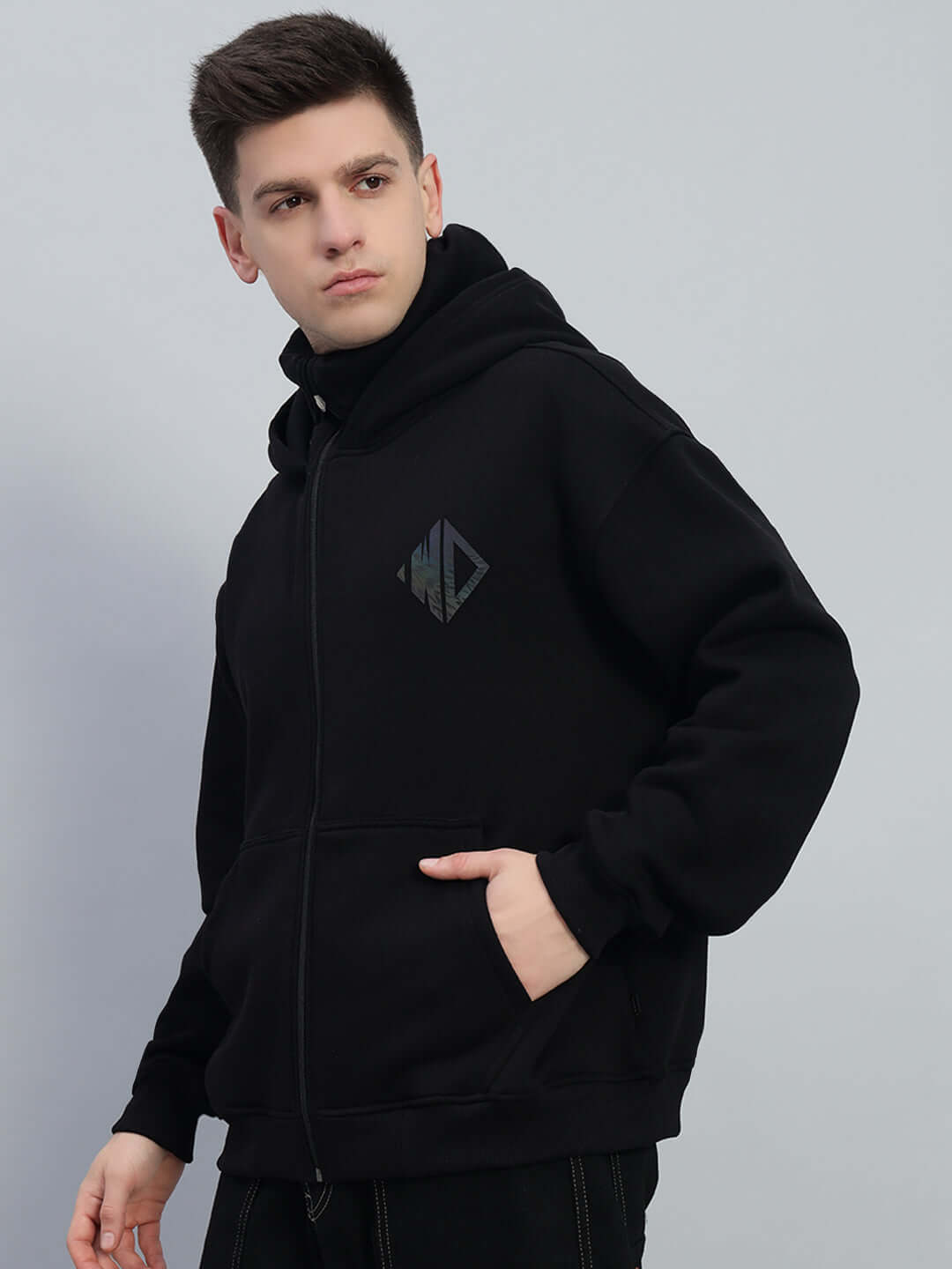 MARKSMAN OVERSIZED HOODIE BLACK