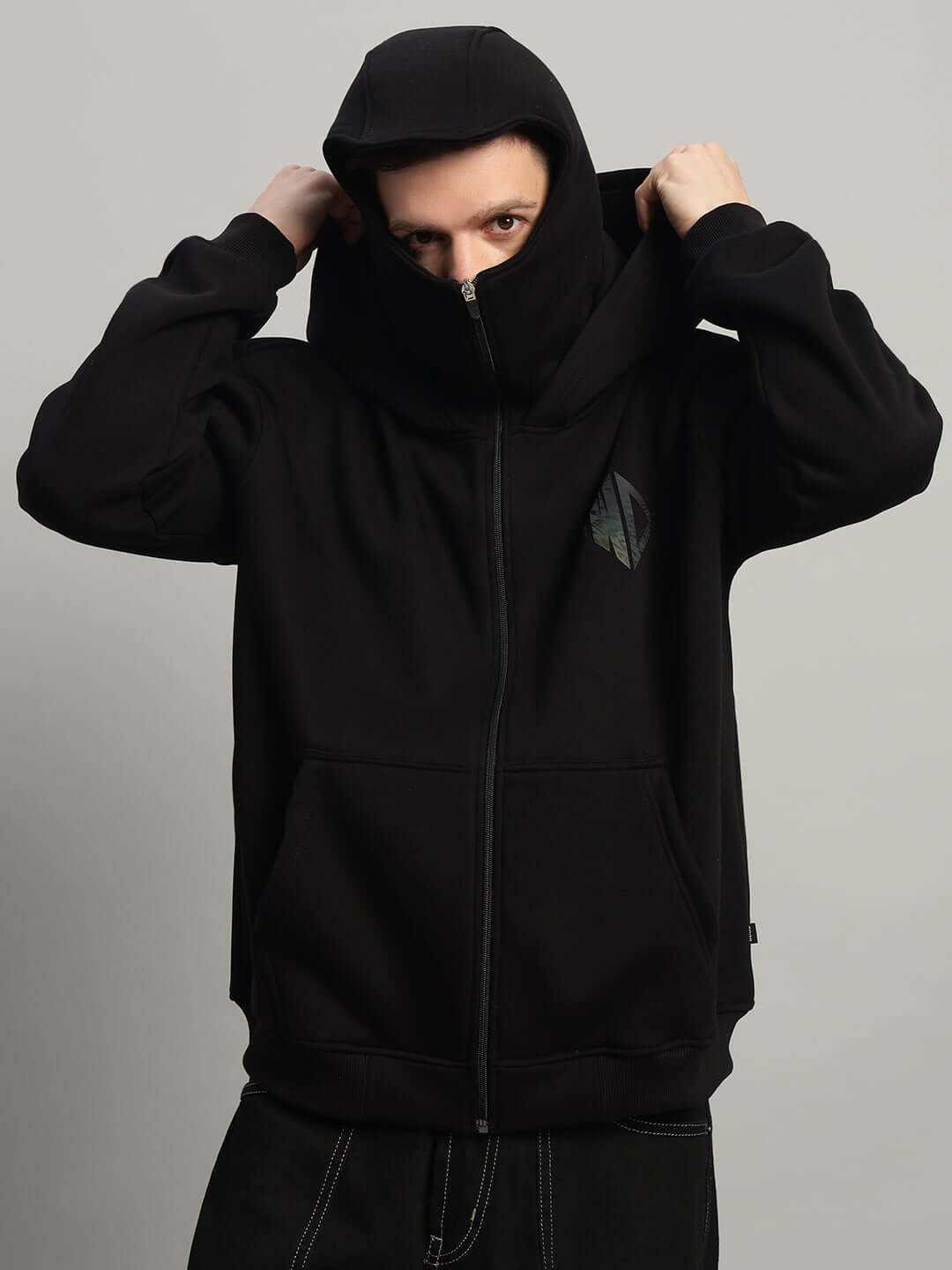 MARKSMAN OVERSIZED HOODIE BLACK