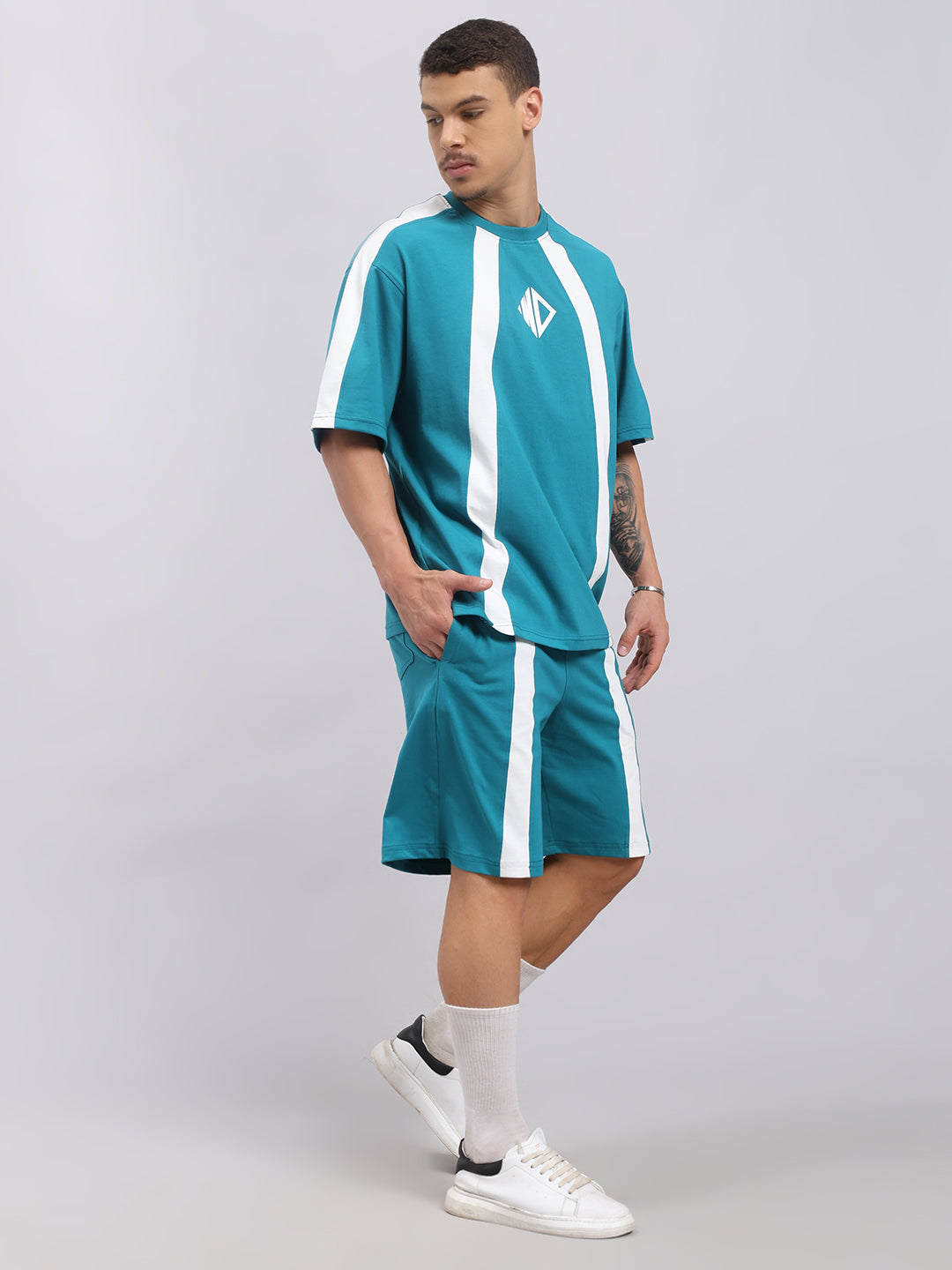 WIDELINE SUMMER CO-ORD SET (TEAL)