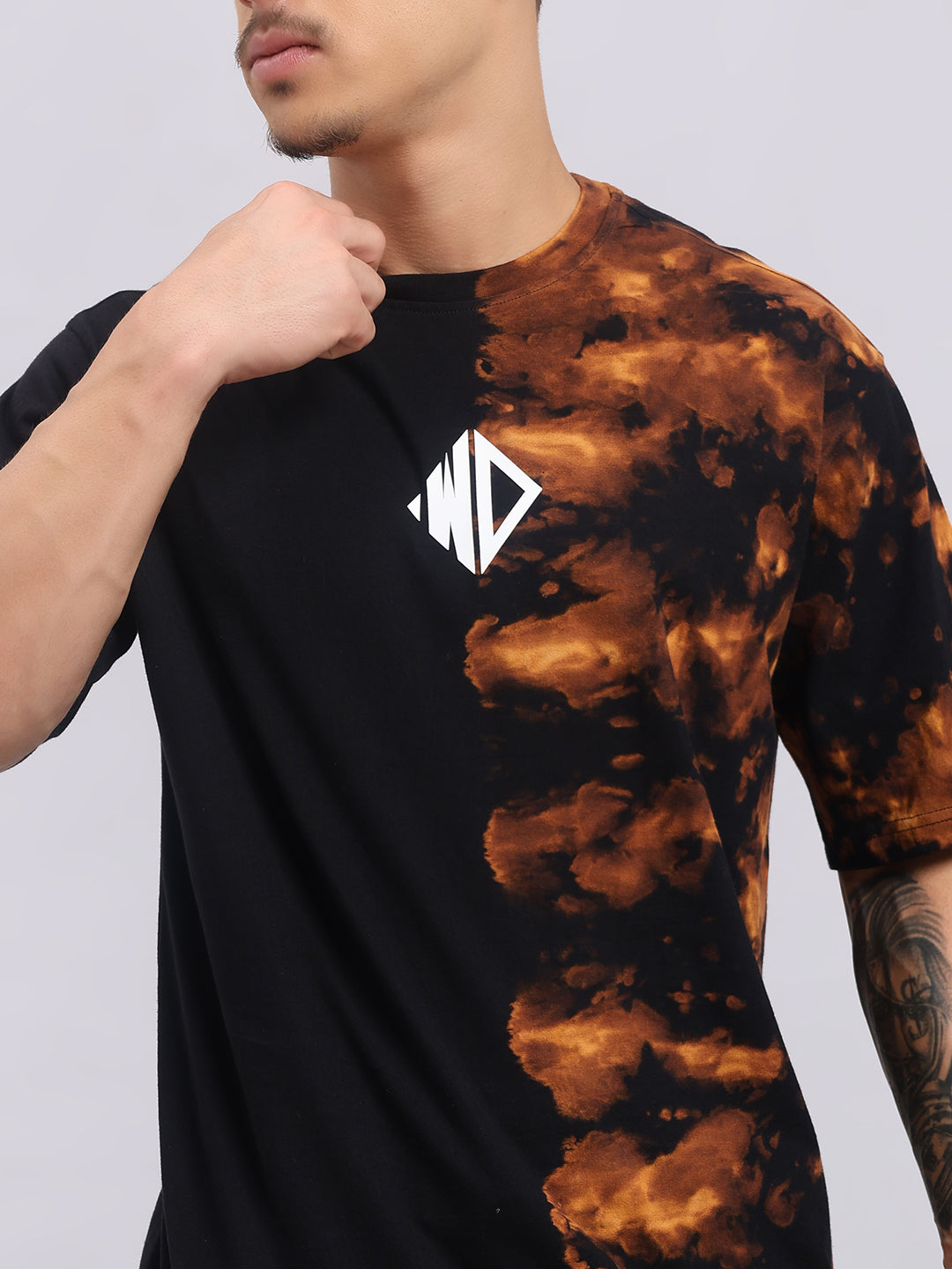 TRICKSTER TIE-DYE CO-ORD SET (BLACK)