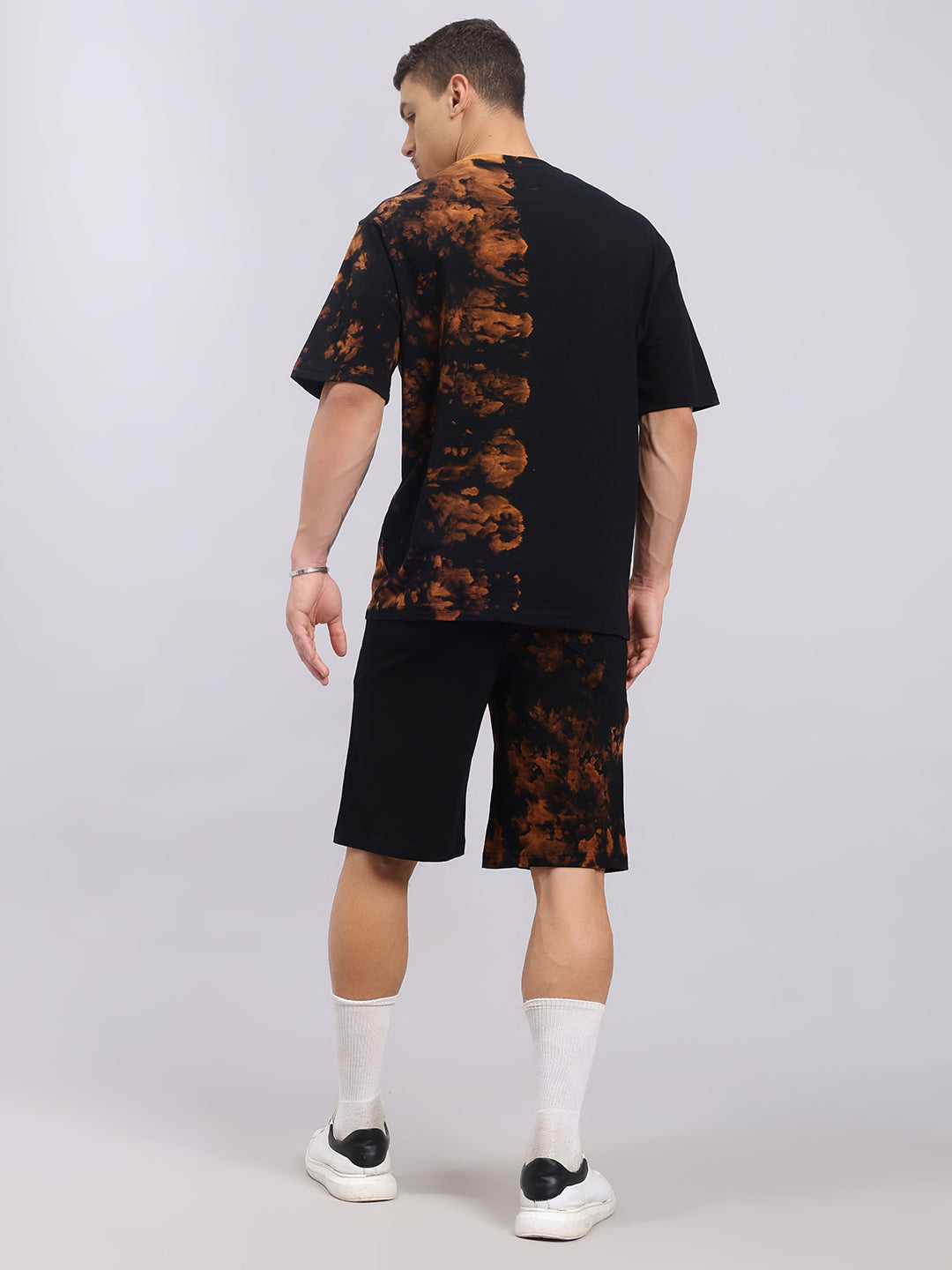 TRICKSTER TIE-DYE CO-ORD SET (BLACK)