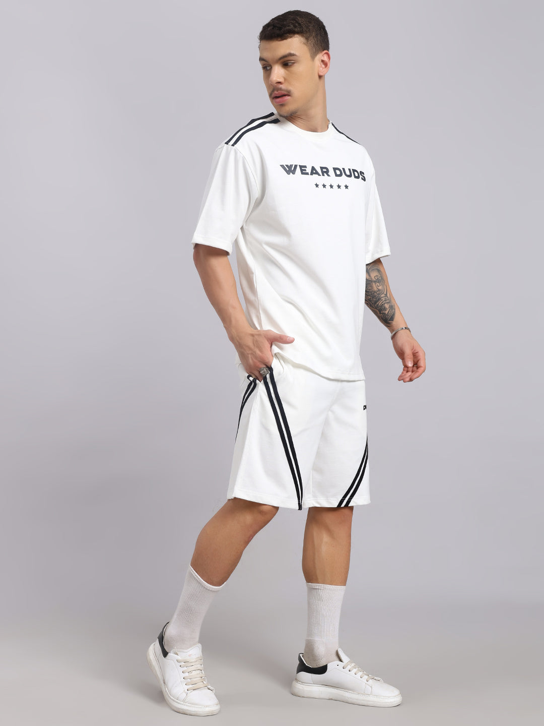 STAR JUMPER SUMMER CO-ORD SET (OFF WHITE)