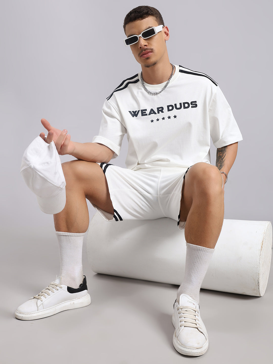 STAR JUMPER SUMMER CO-ORD SET (OFF WHITE)