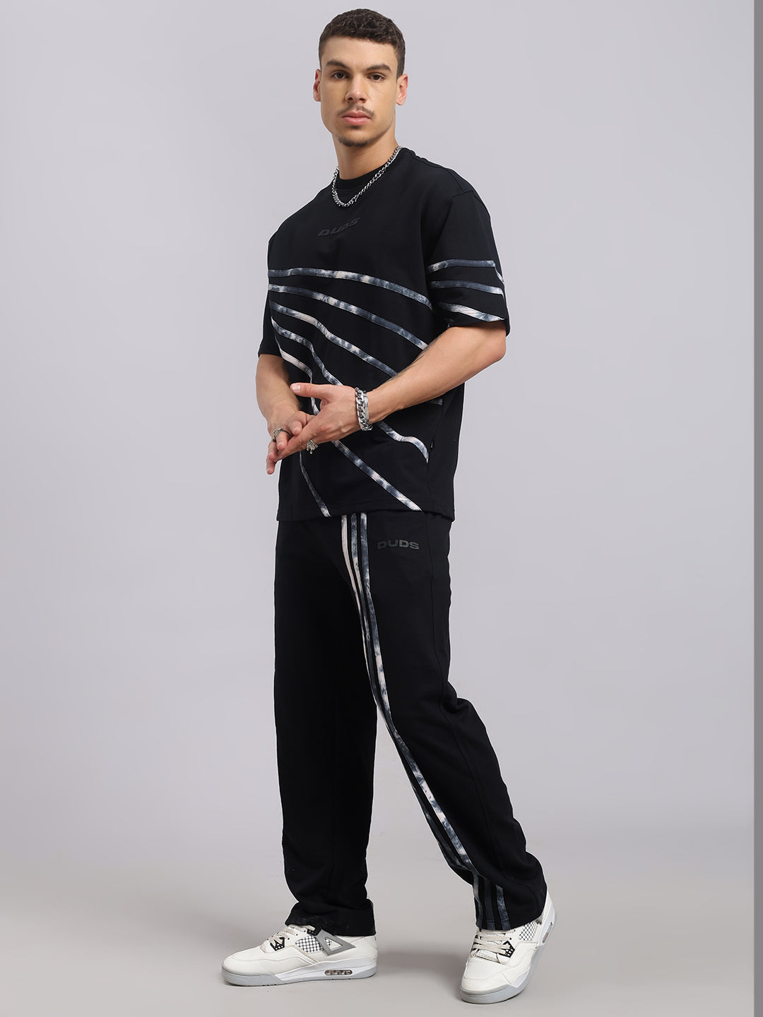 FLICKER OVERSIZED CO-ORD SET (BLACK)