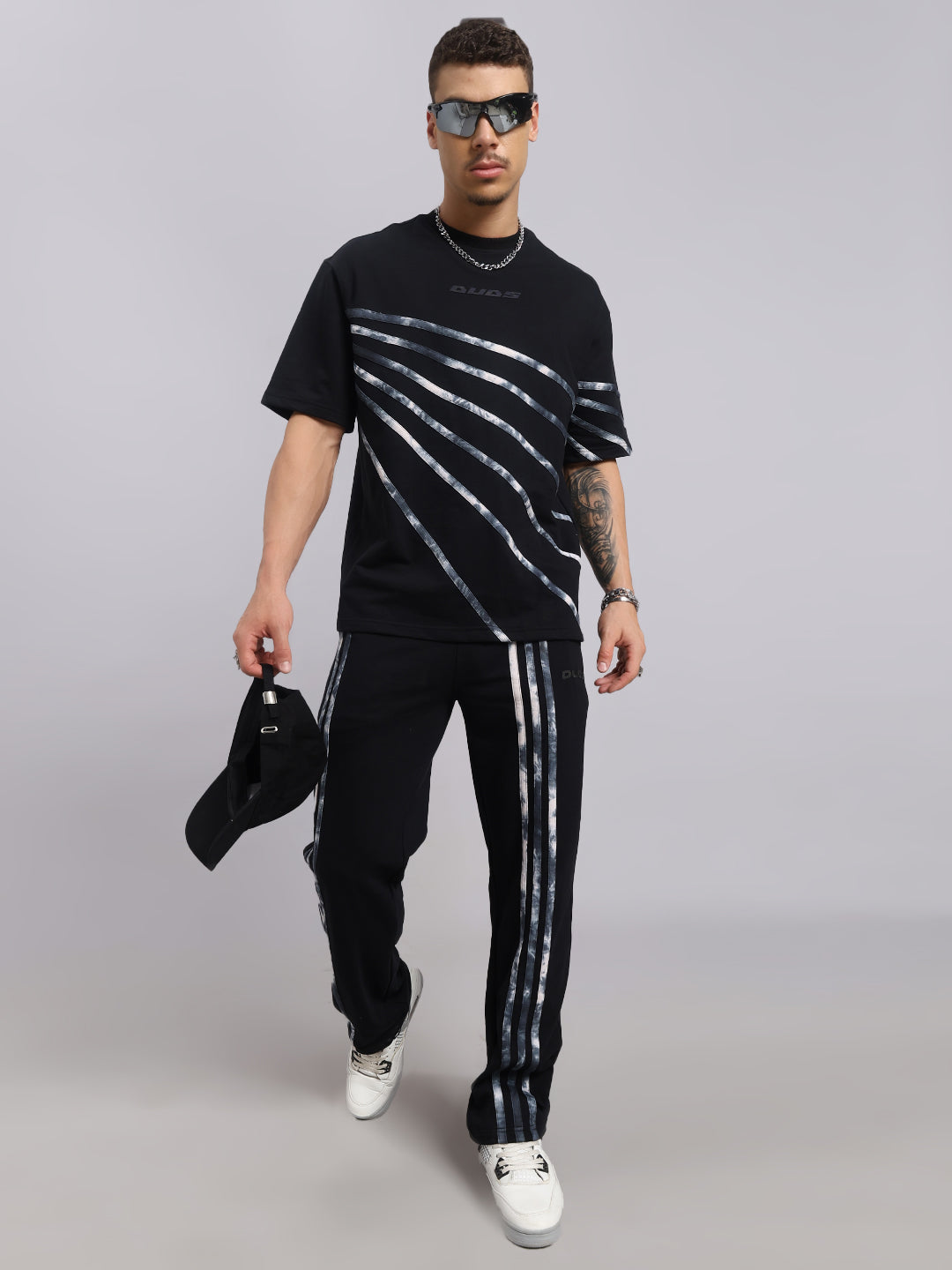 FLICKER OVERSIZED CO-ORD SET (BLACK)