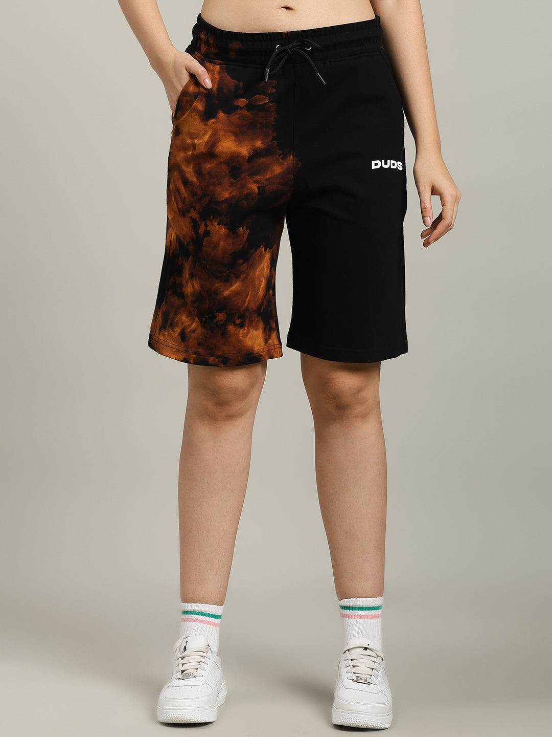 WOMEN'S TRICKSTER TIE-DYE CO-ORD SET (BLACK)
