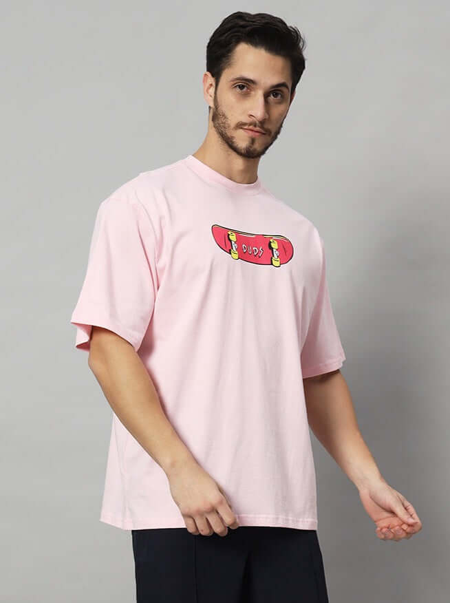 ROWDY APE OVER-SIZED T-SHIRT PINK