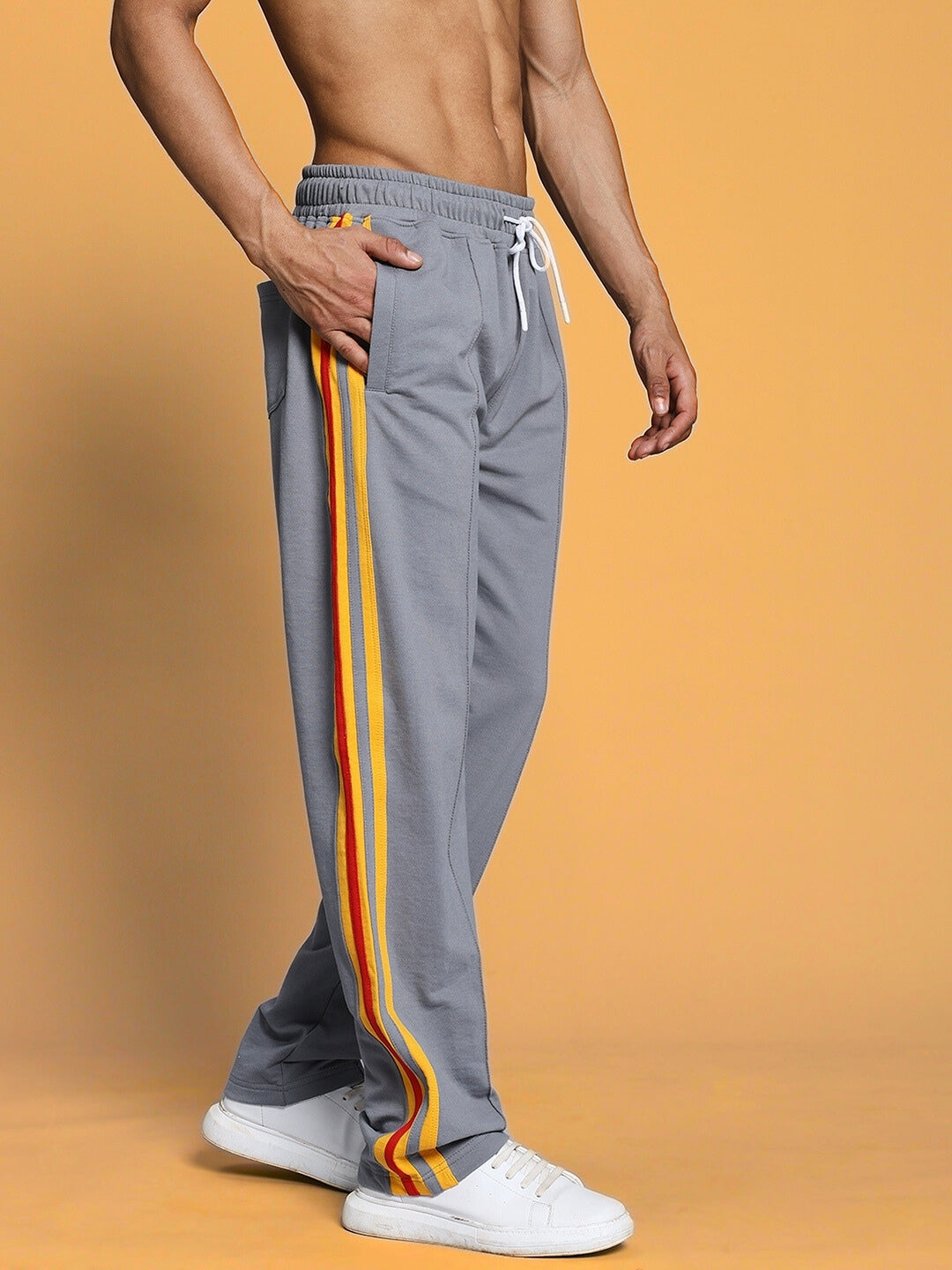 SUNSHINE STRIPE JOGGER (GREY)