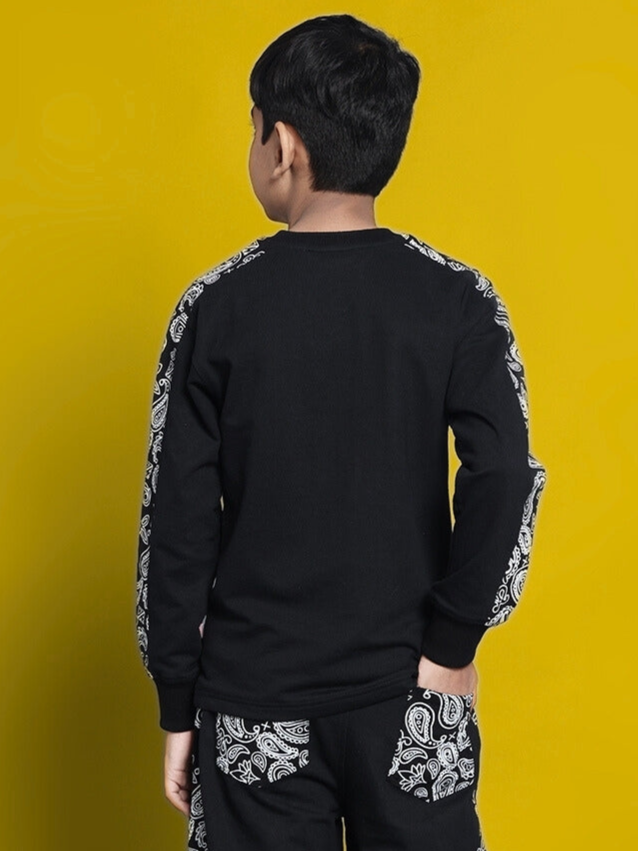Masha Over-Sized Sweatshirt For Boys & Girls (Black)