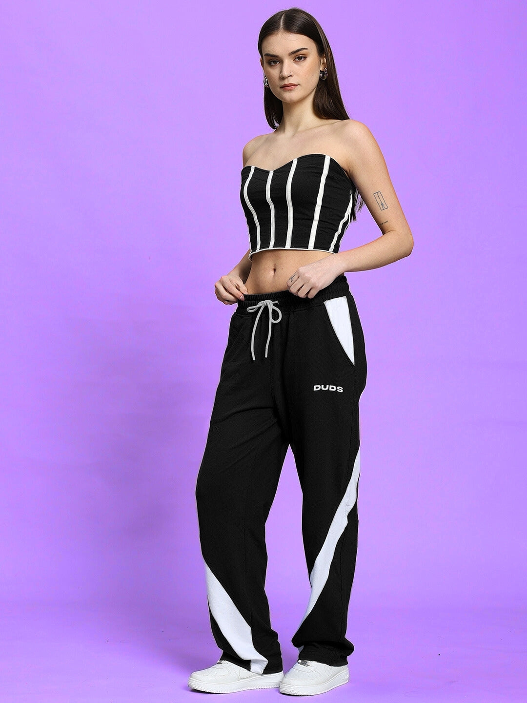 WOMEN'S LIVIANA COOL CO-ORD SET (BLACK)