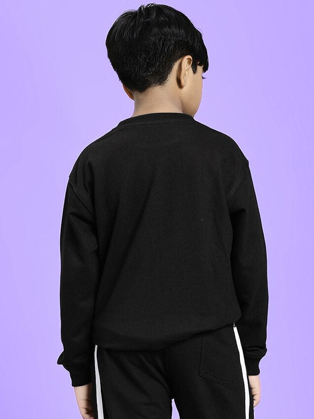 LITTLE BOSS SWEATSHIRT FOR BOYS AND GIRLS BLACK