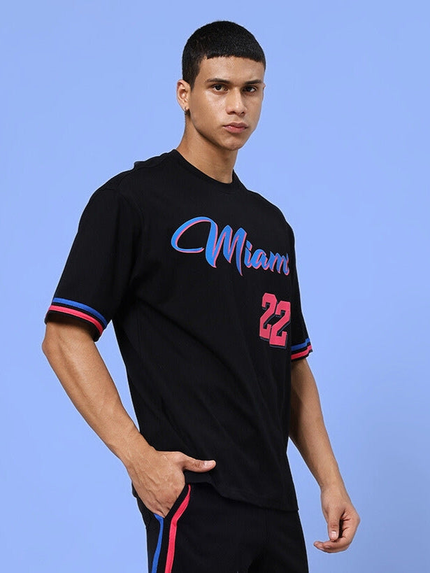 Miami Over-Sized T-Shirt (Black)