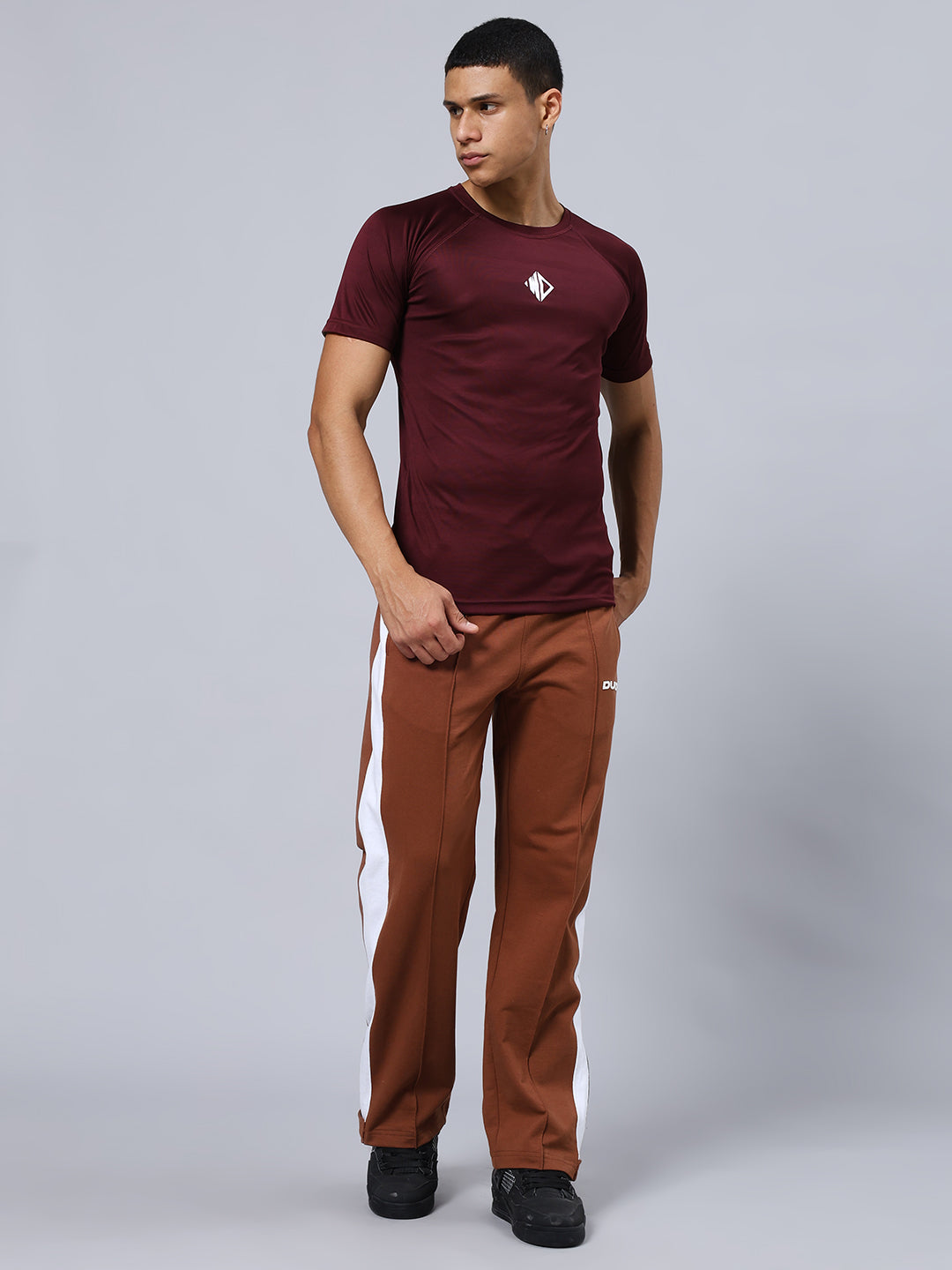 WONDER SLIT ZIPPER JOGGERS (BROWN)