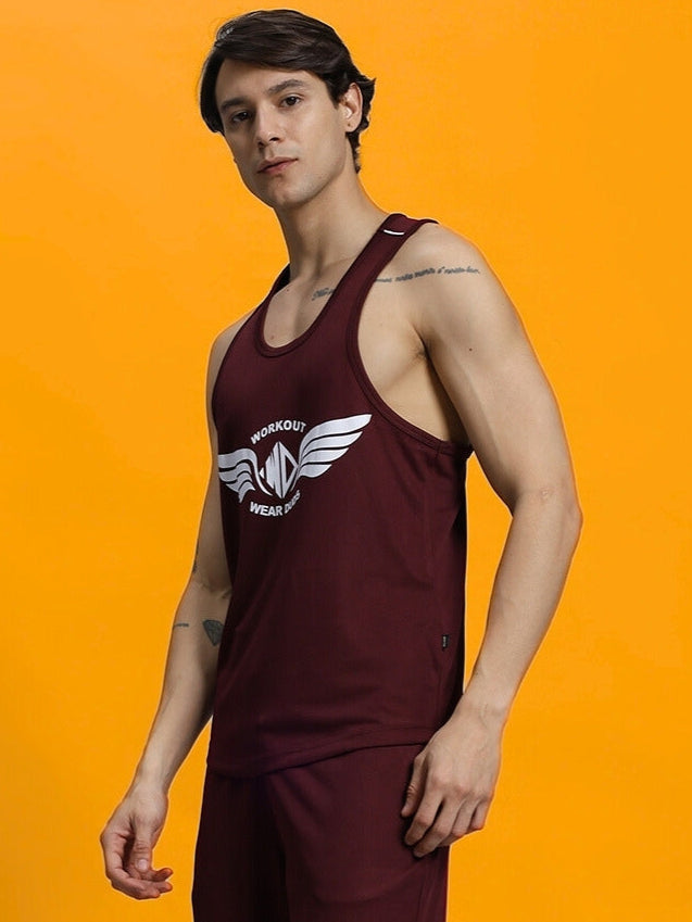 WD Wings Gym T-Shirt (Maroon)
