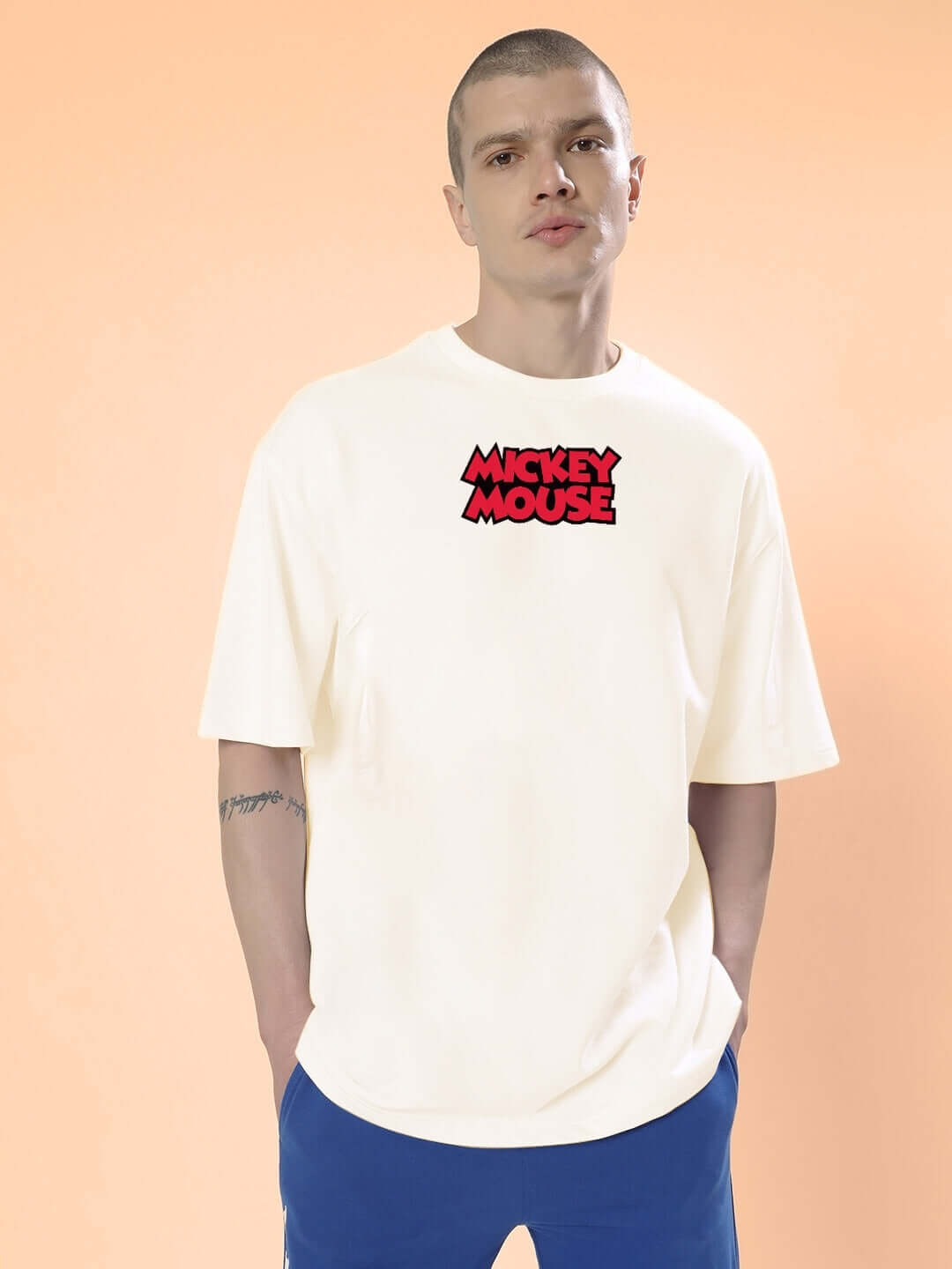 DUDS MOUSE OVER-SIZED T-SHIRT OFF WHITE featuring classic design, perfect for casual wear.