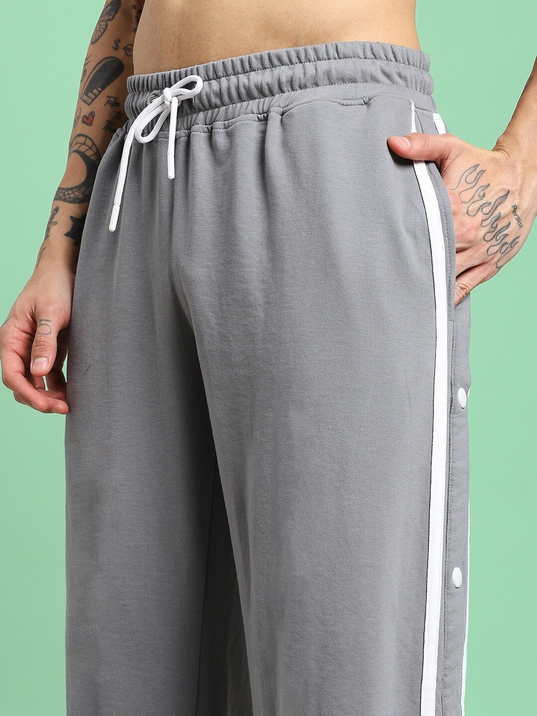 CONTRAST PANEL JOGGER (GREY)