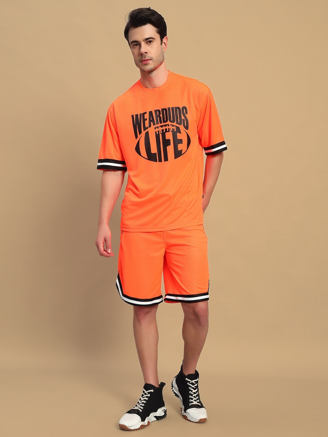 CHRONIC COLORBLOCK CO-ORD SET (ORANGE)