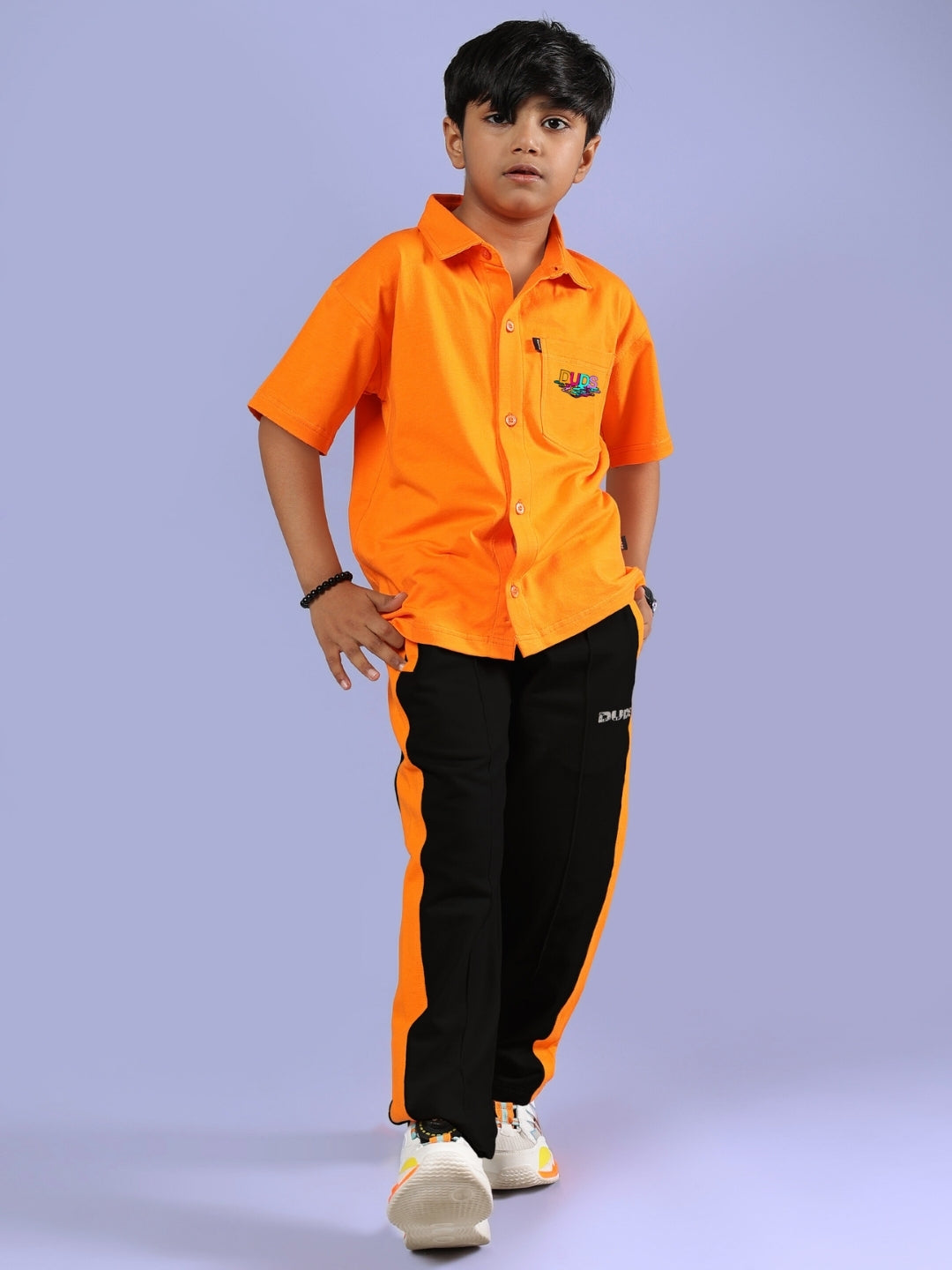 EVERY DAY CO-ORD FOR BOYS & GIRLS (ORANGE BLACK)