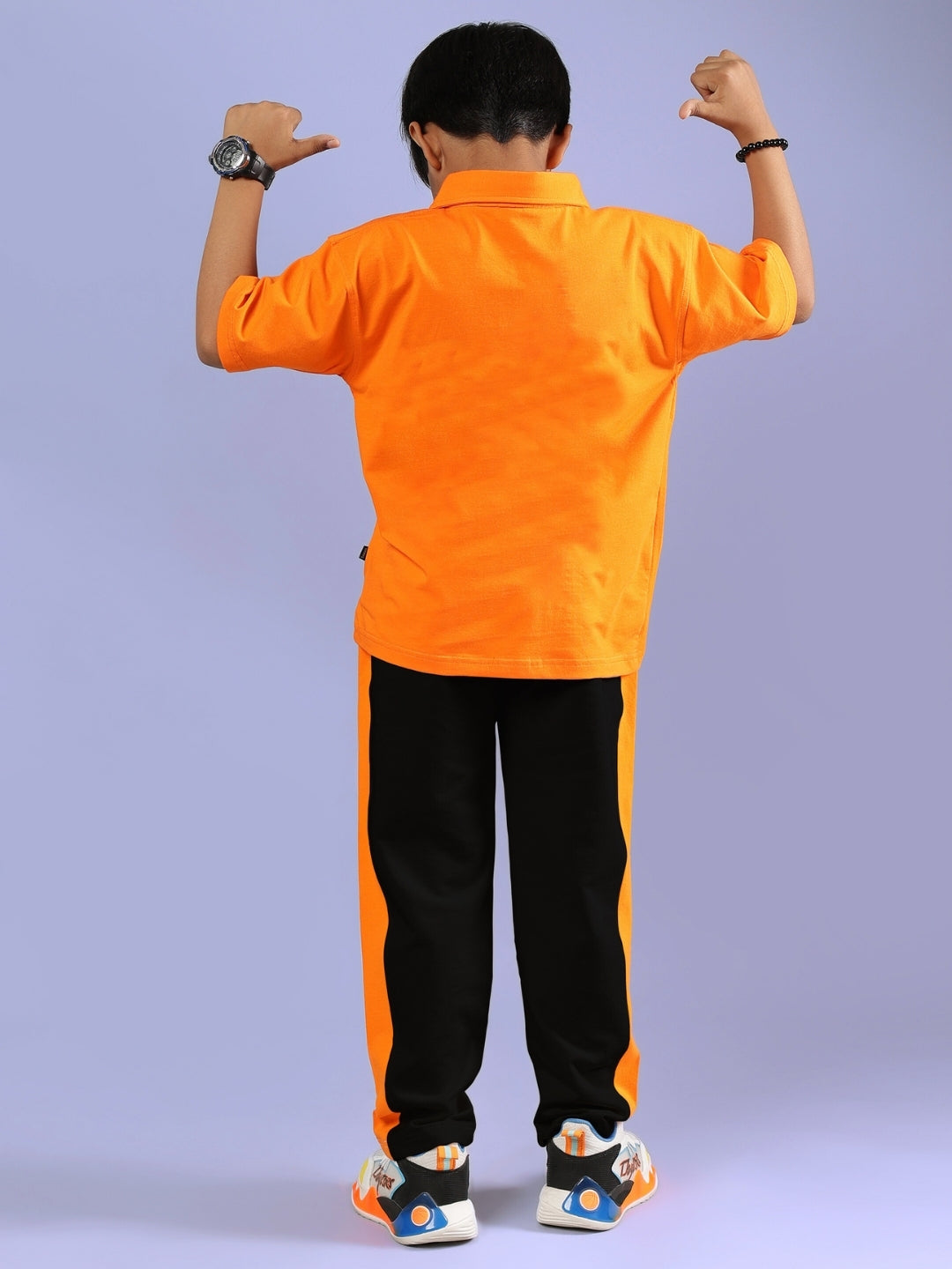 EVERY DAY CO-ORD FOR BOYS & GIRLS (ORANGE BLACK)