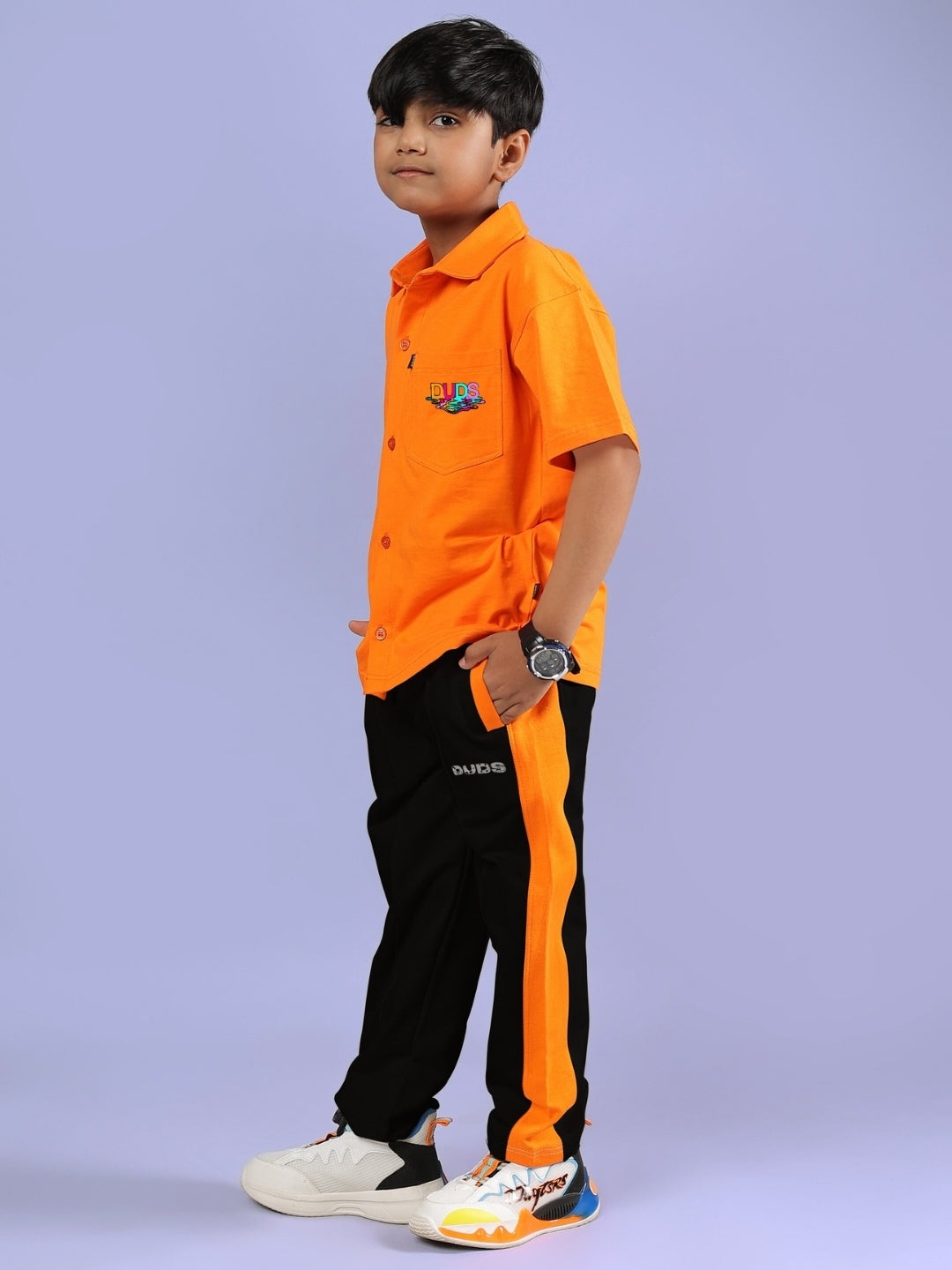 EVERY DAY CO-ORD FOR BOYS & GIRLS (ORANGE BLACK)