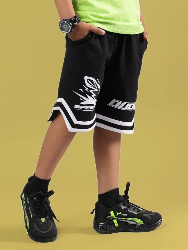 MUFFIN SHORTS FOR BOYS & GIRLS (BLACK)