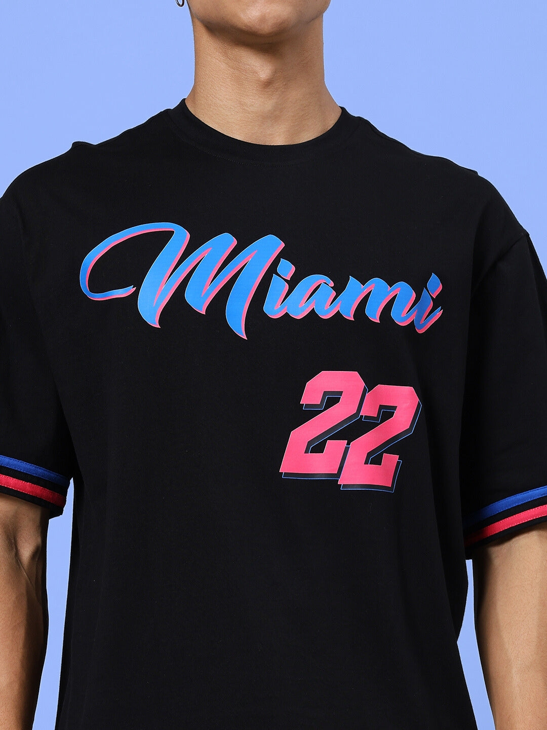 Miami Over-Sized T-Shirt (Black)