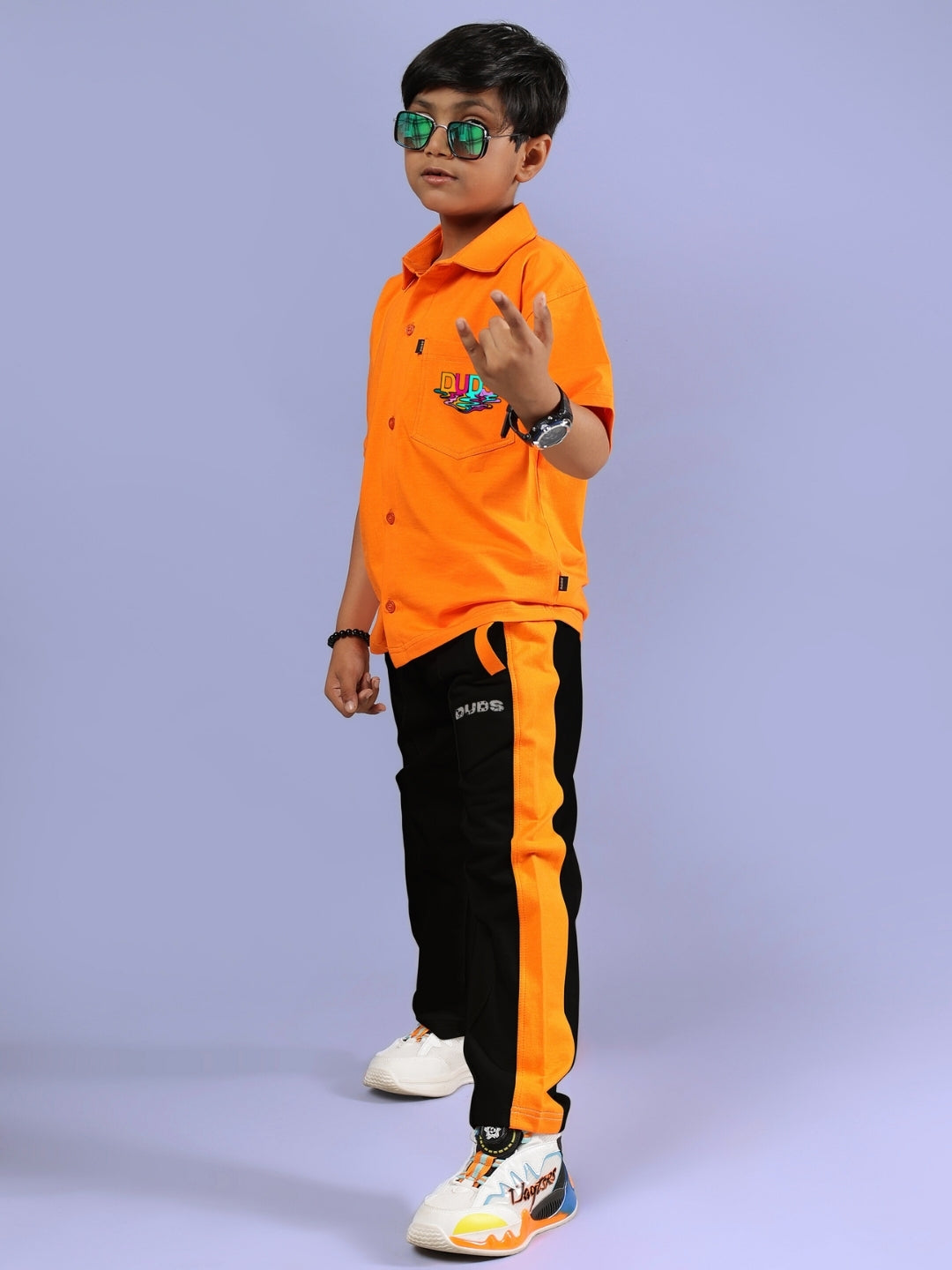 EVERY DAY CO-ORD FOR BOYS & GIRLS (ORANGE BLACK)