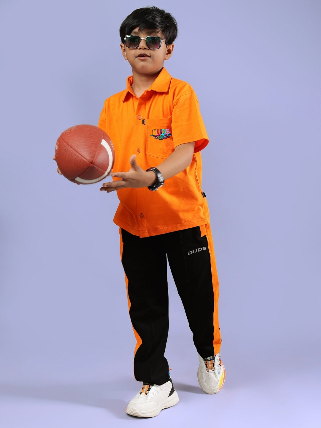 EVERY DAY CO-ORD FOR BOYS & GIRLS (ORANGE BLACK)
