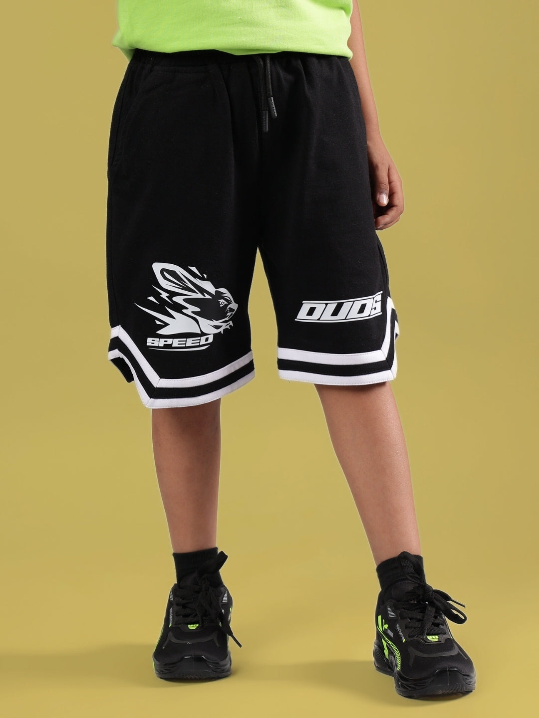MUFFIN SHORTS FOR BOYS & GIRLS (BLACK)