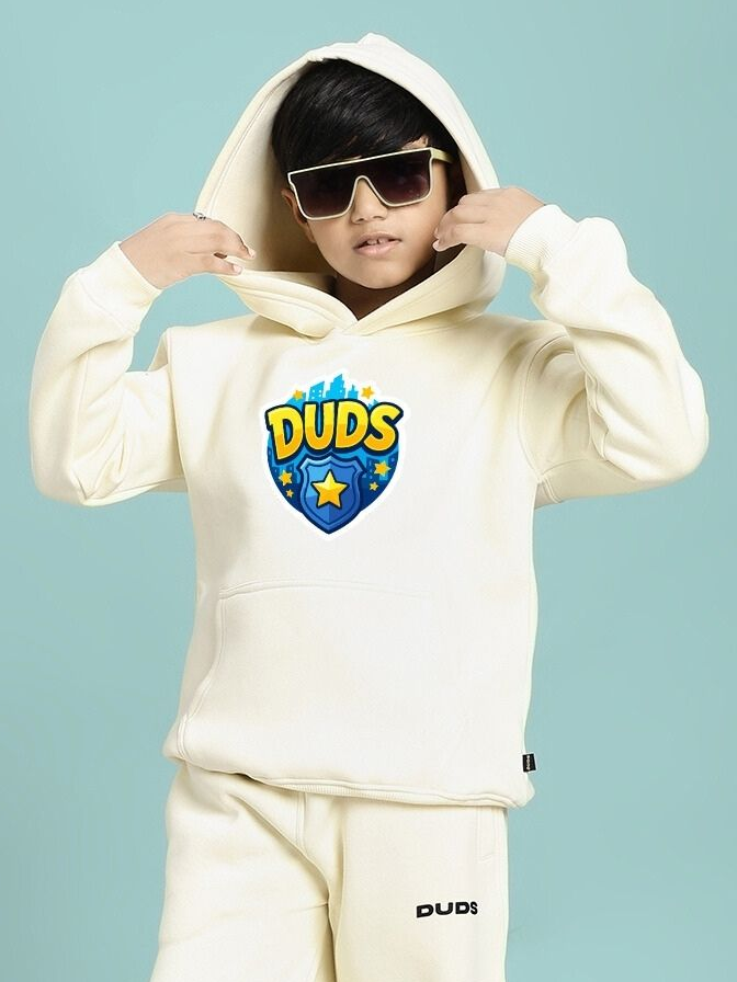 ZOOTOPIA WORLD FLEECE HOODIE FOR BOYS AND GIRLS OFF WHITE