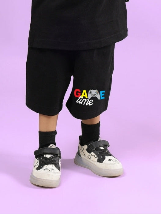 GAME FINISHER SHORTS FOR BOYS & GIRLS (BLACK)