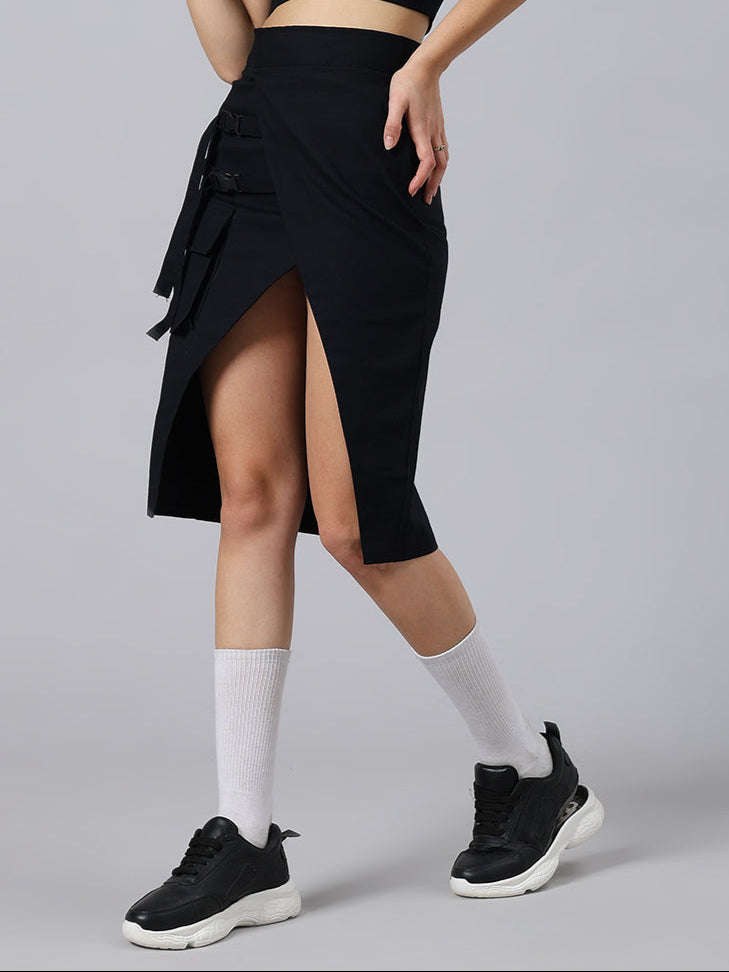 WOMEN'S COOKSEY DESIGNER SKIRT (BLACK)