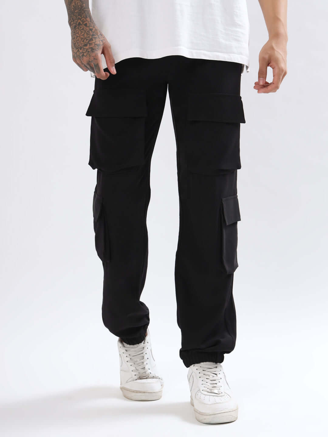 8 Pocket Cargo Jogger (Black) - Wearduds