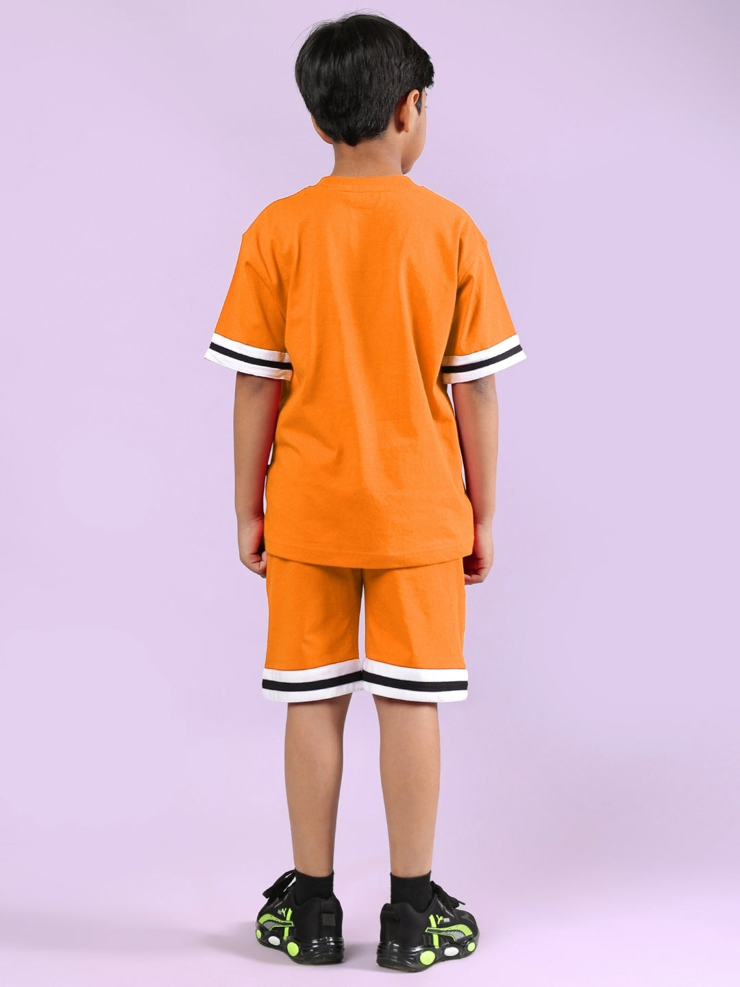 CHICAGO PRINTED CO-ORD FOR BOYS & GIRLS (ORANGE)