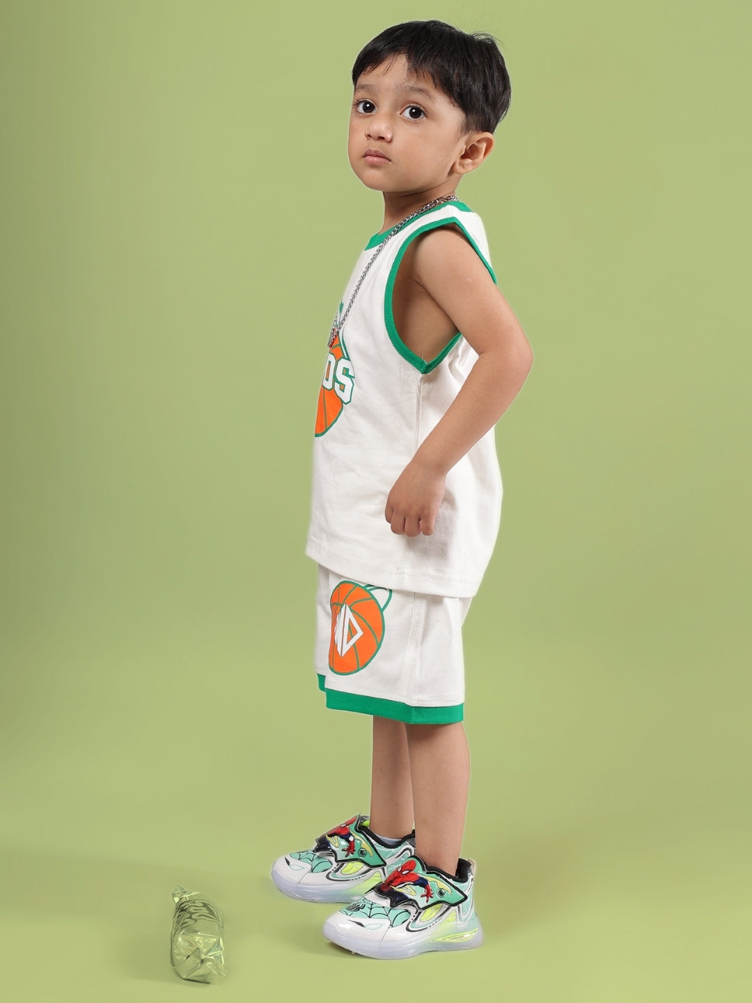DRIBBLE CO-ORD FOR BOYS & GIRLS (OFF WHITE)