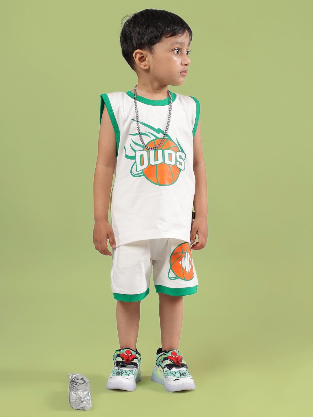 DRIBBLE CO-ORD FOR BOYS & GIRLS (OFF WHITE)