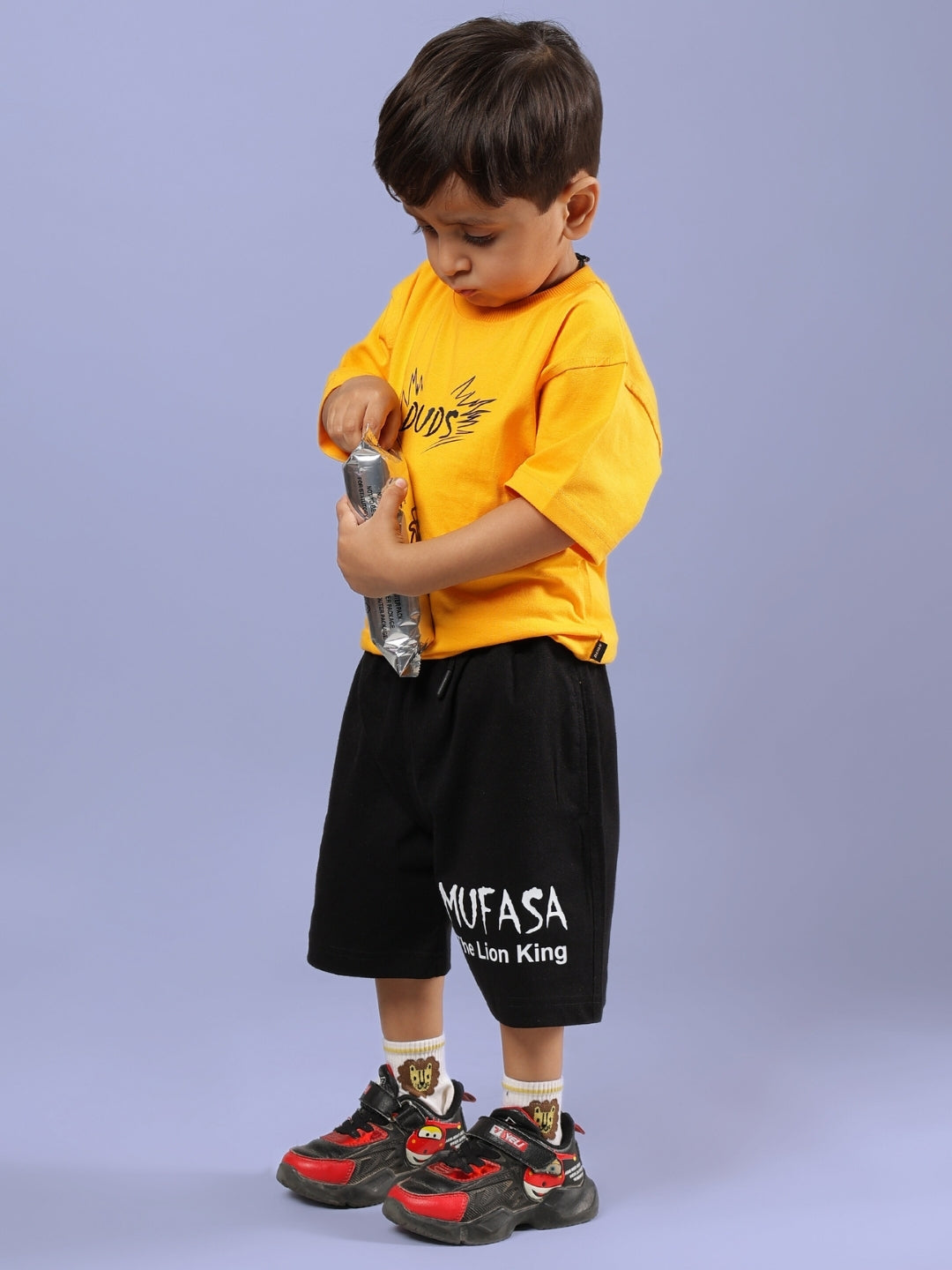 MUFASA SHORTS FOR BOYS & GIRLS (BLACK)