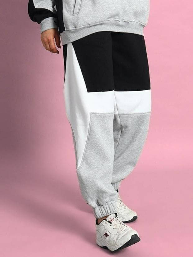 WOMEN'S WD SWORD COLORBLOCK CO-ORD (BLACK-GREY)