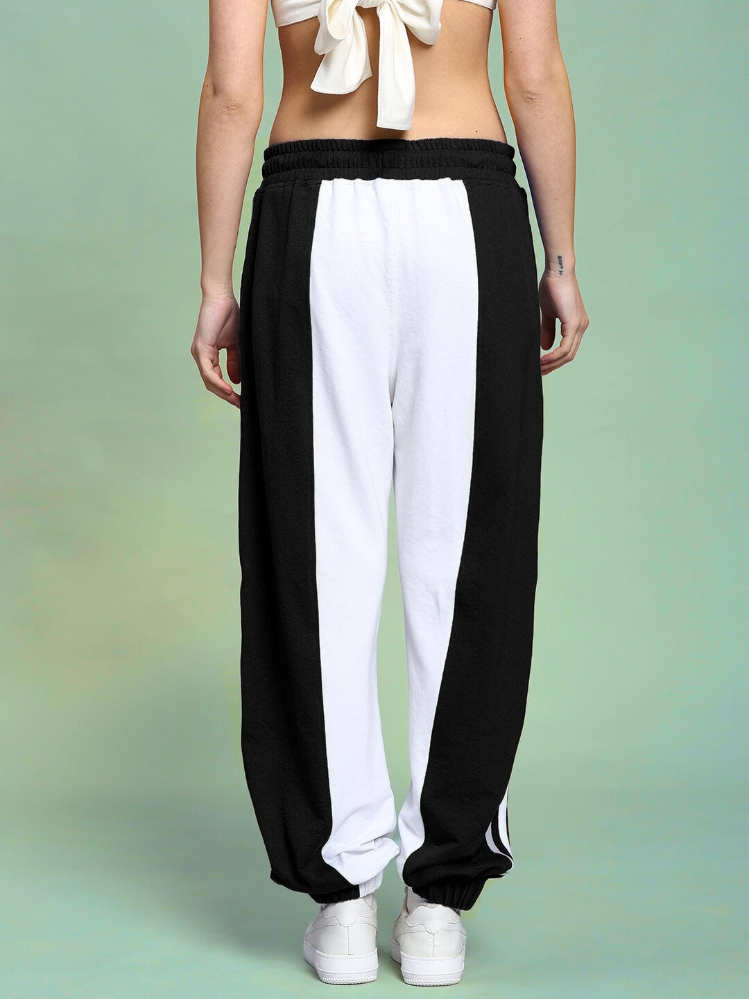 WOMEN'S AZORA CO-ORD SET (BLACK-WHITE)