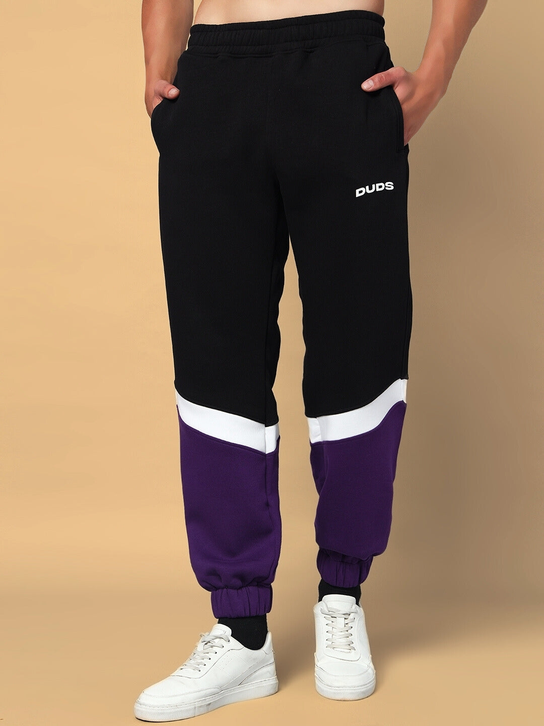 Black and purple joggers online