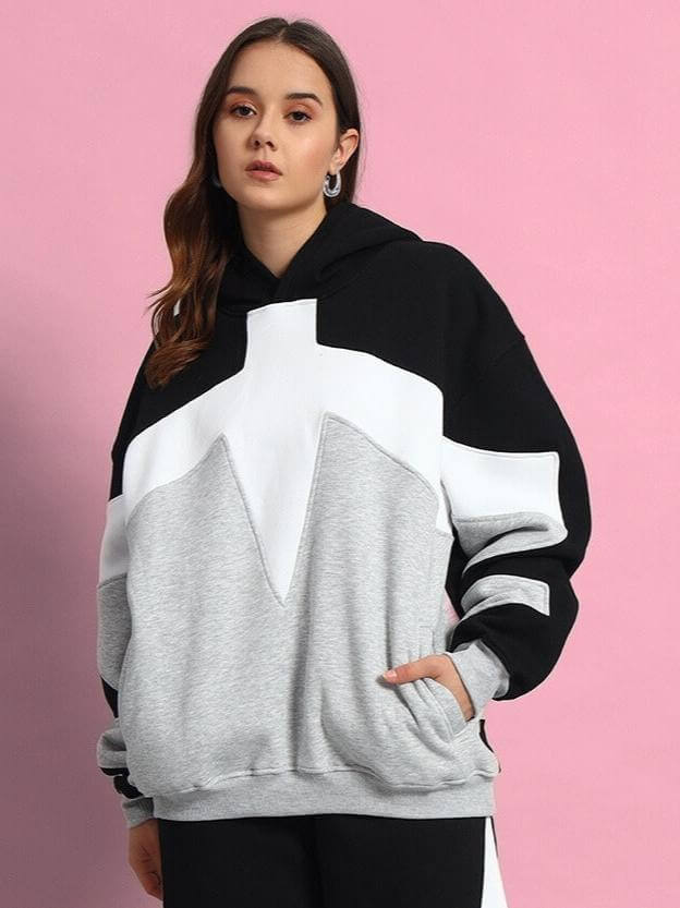 WOMEN'S WD SWORD COLORBLOCK CO-ORD (BLACK-GREY)