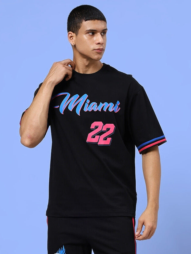 Miami Over-Sized T-Shirt (Black)