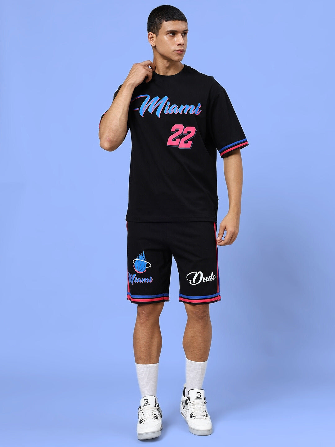 Miami Colorblock Co-Ord Set (Black)