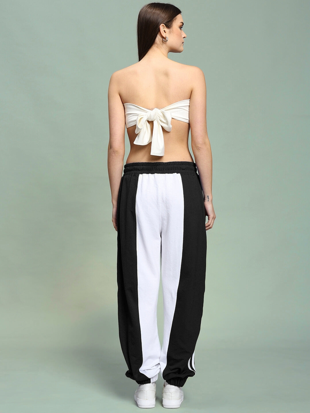 WOMEN'S AZORA CO-ORD SET (BLACK-WHITE)