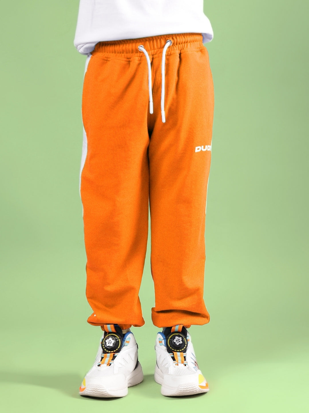 CROSSOVER CO-ORD FOR BOYS & GIRLS (WHITE-ORANGE)