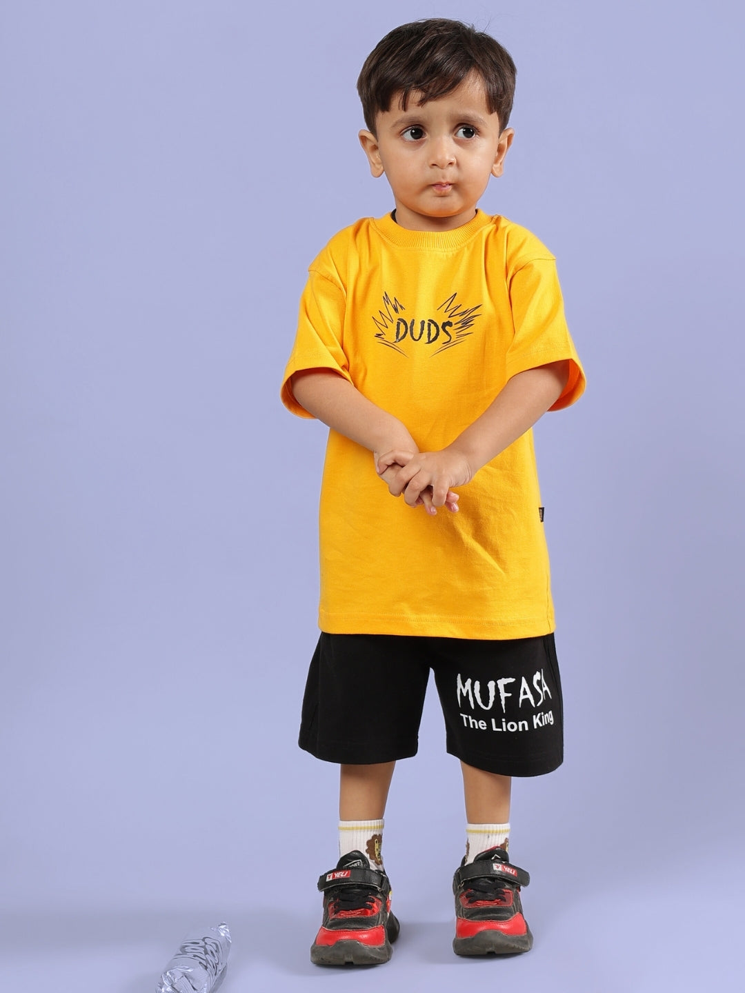 MUFASA CO-ORD FOR BOYS & GIRLS (MUSTARD-BLACK)