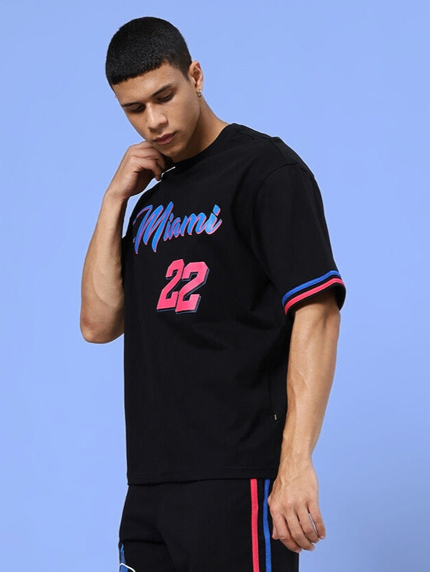 Miami Over-Sized T-Shirt (Black)