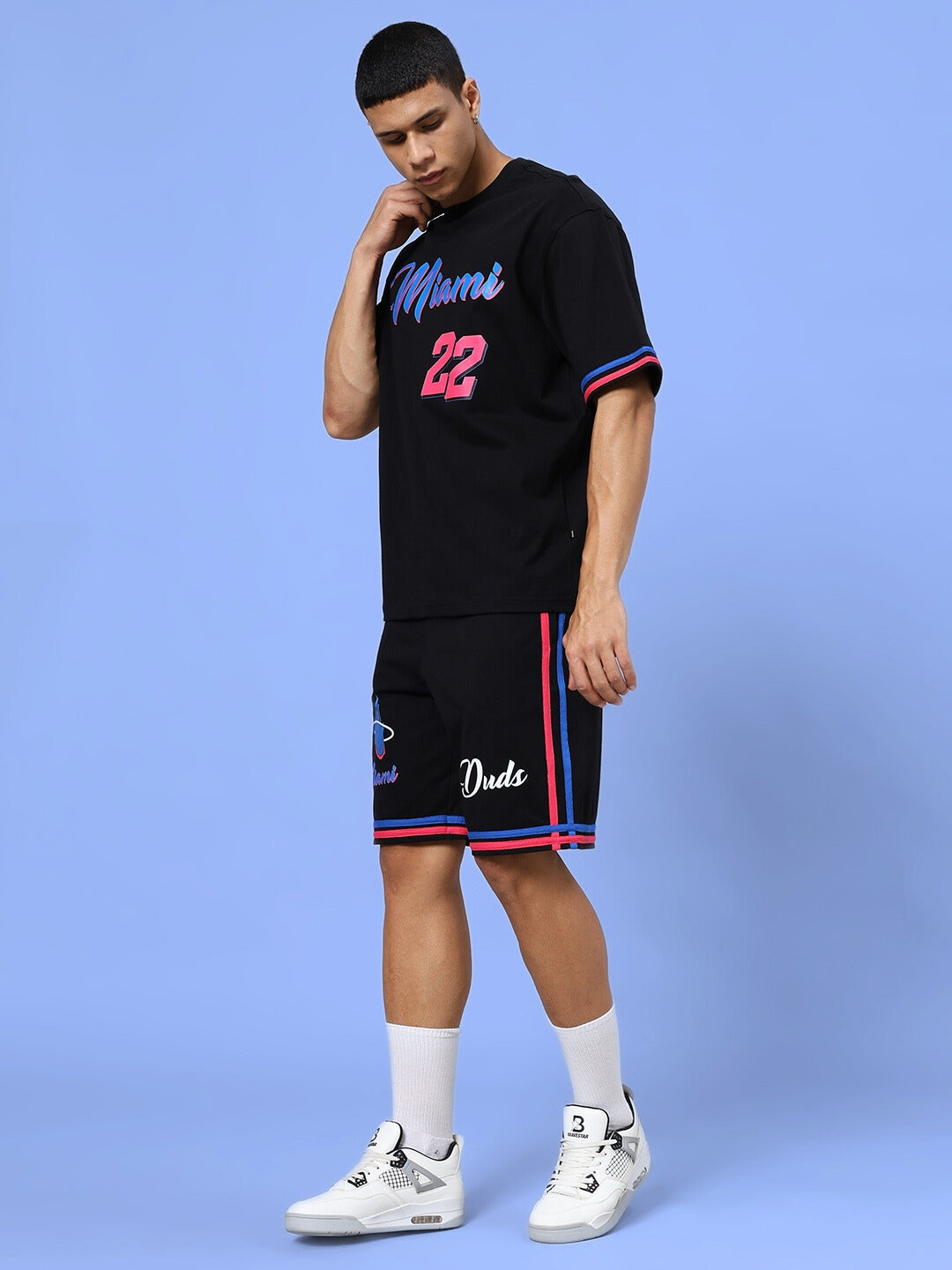 Miami Colorblock Co-Ord Set (Black)