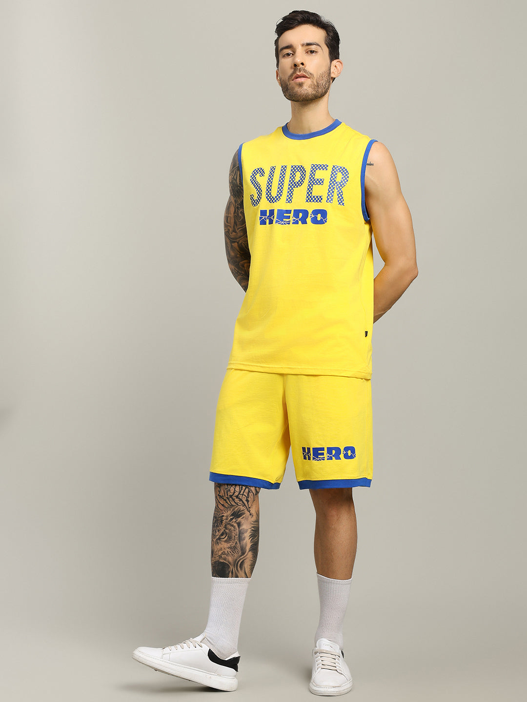 SUPER HERO CO-ORD SET (YELLOW)